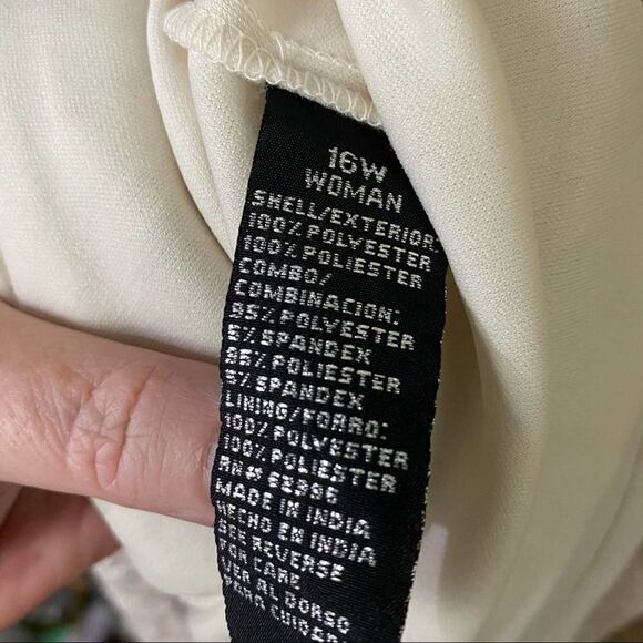 Scarlett Lace Chiffon Drape Dress with Sparkle 16W - Picture 8 of 8